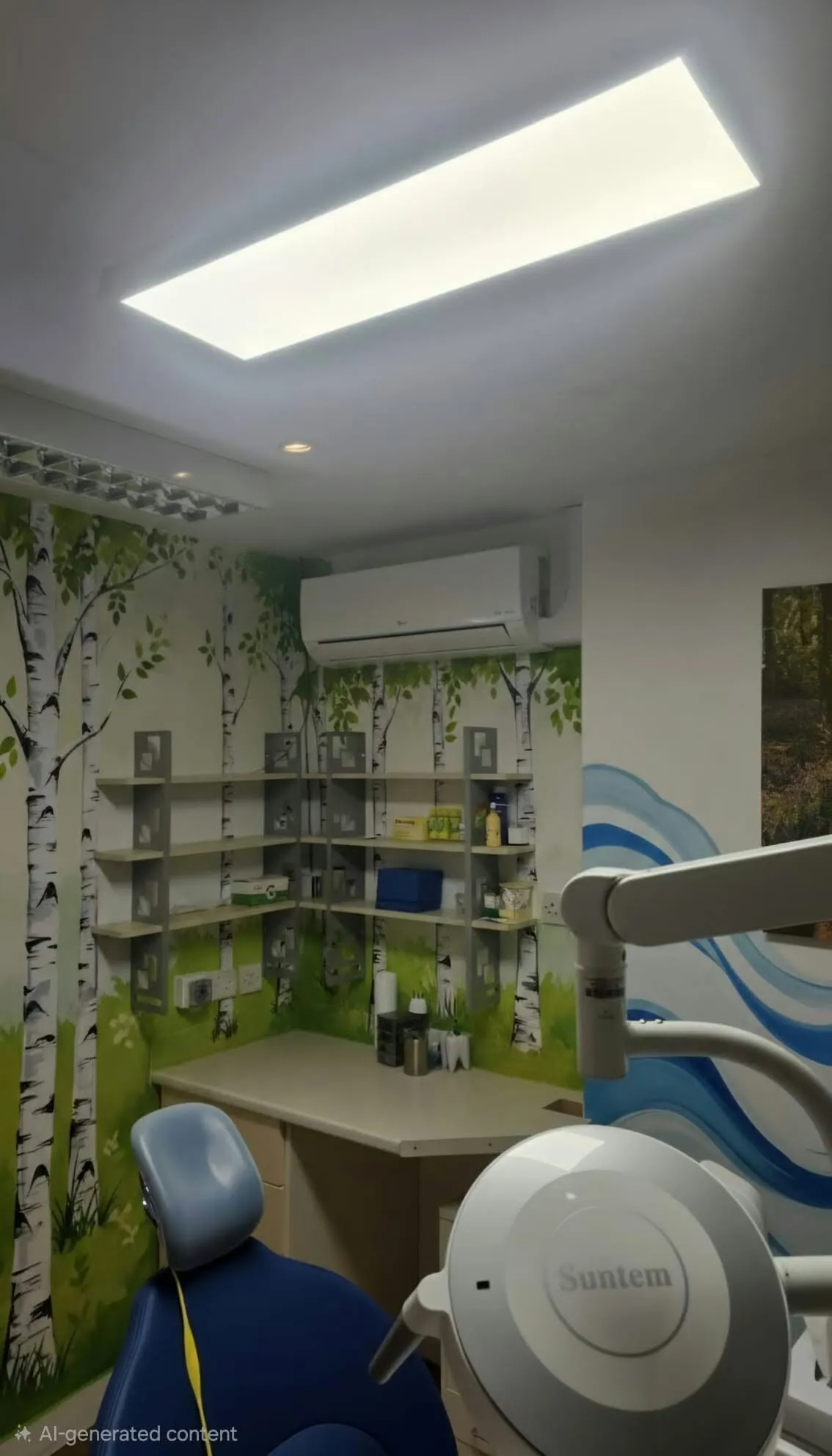 Air conditioning in a dental clinic treatment room